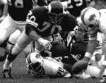 Jim Marshall erobert einen Fumble